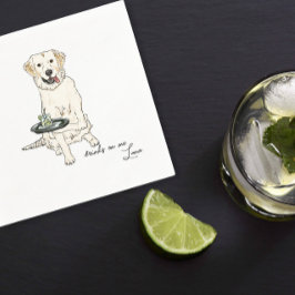 English Cream Golden Wedding Serviette