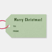 English Cream Labrador Retriever Christmas Tree Geschenkanhänger (Rückseite Horizontal)