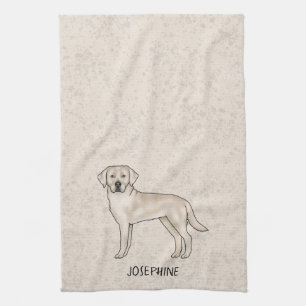 English Cream Labrador Retriever Lab Benutzerdefin Geschirrtuch
