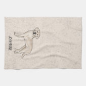 English Cream Labrador Retriever Labrador Individu Geschirrtuch (Horizontal)