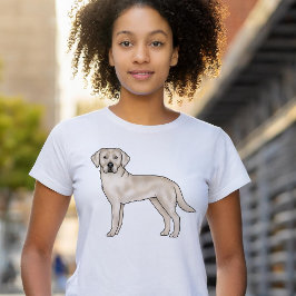 English Cream Labrador Retriever Niedlich Cartoon  T-Shirt