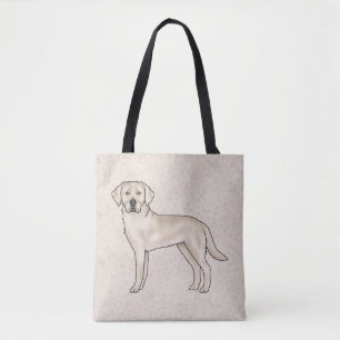 English Cream Labrador Retriever Niedlich Cartoon Tasche