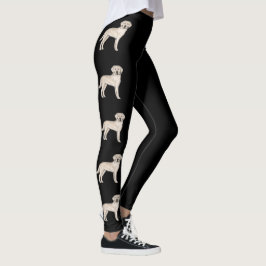 English Cream Labrador Retriever Niedlich Hunde Bl Leggings