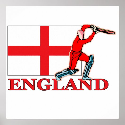 English Cricket Player Poster (Vorne)