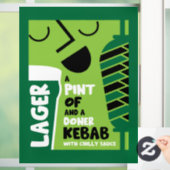 English Doner Kebab Fensteraufkleber (Zuhause)