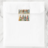 English Dress Quadratischer Aufkleber (Tasche)