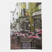 English Eatery Alley, Brighton (UK) Teatowel Geschirrtuch (Vertikal)