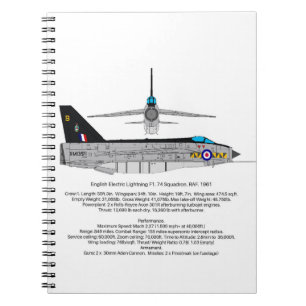 English Electric Lightning Notizblock