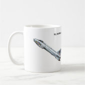 English Electric Lightning, RAF, 1980. Kaffeetasse (Links)