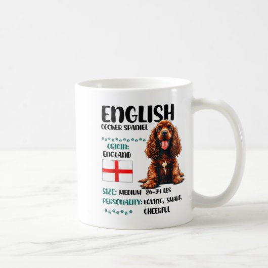 English Er Spaniel Origin Funny Er Spaniel Lover Kaffeetasse (Rechts)