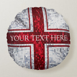 ENGLISH FLAG RUNDES KISSEN