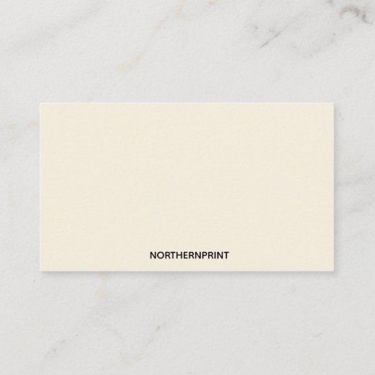 English Floral Bouquet Visitenkarte (Rückseite)