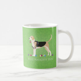 English Foxhound Christmas - Feliz Naughty Dog Kaffeetasse