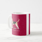 English Foxhound Christmas Kaffeetasse (Vorderseite Links)