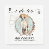 English Foxhound Napkins mit Dogs Foto Serviette (Vorderseite)
