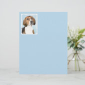 English Foxhound Painting - Niedliche Original Dog (Stehend Vorderseite)