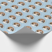 English Foxhound Painting - Niedliche Original Dog Geschenkpapier (Ecke)