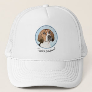 English Foxhound Painting - Niedliche Original Dog Truckerkappe
