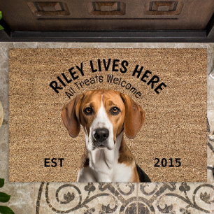 English Foxhound Personalisiert Pet Fußmatte