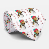 English Foxhound Santa Paws Krawatte (Gerollt)