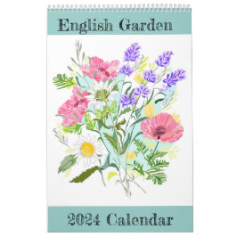 English Garden 2024 Calendar Kalender