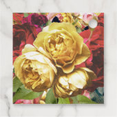 English Garden Boho Rose Gastgeschenk Hochzeit Tag Geschenkanhänger (Rückseite)