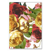 English Garden Boho Rose Hochzeit Tischnummern (Rückseite)