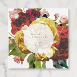 English Garden Boho Rose Wedding Geschenkanhänger