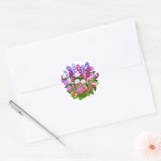 English Garden Bouquet Sticker (Umschlag)