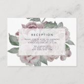 English Garden Floral Empfang Card Begleitkarte (Vorderseite)