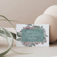 English Garden Floral Empfang Card | Jade