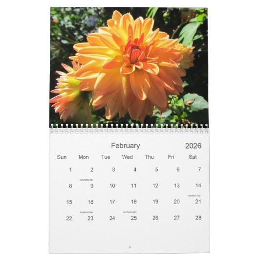English Garden Florals 2024 Kalender (Feb 2026)