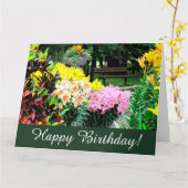 English Garden Florals Geburtstagskarte Karte (Gelbe Blume)