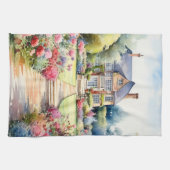 English Garden Landscape Geschirrtuch (Horizontal)