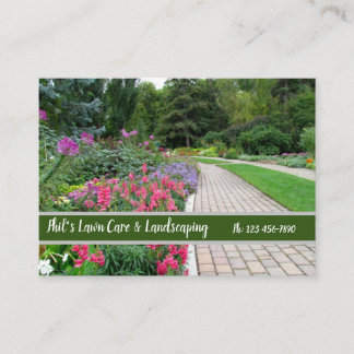 English Garden Landscaping Business Card Visitenkarte