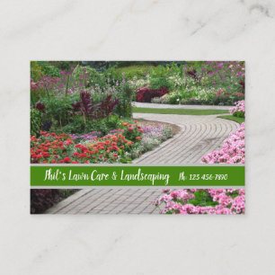 English Garden Landscaping Business Card Visitenkarte