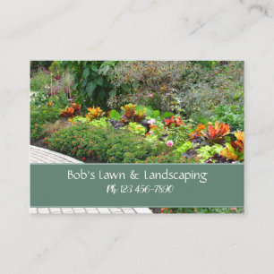 English Garden Landscaping Business Card Visitenkarte