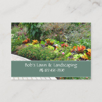 English Garden Landscaping Business Card Visitenkarte