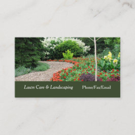 English Garden Lawn & Landscaping Business Card Visitenkarte