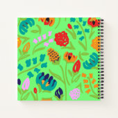 English Garden Mint Spiral Notebook Notizbuch (Rückseite)