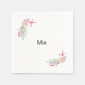 English Garden Personalisiert Birthday Party II Serviette (Vorderseite)