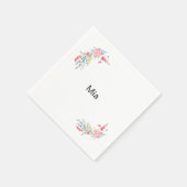 English Garden Personalisiert Birthday Party II Serviette (Ecke)