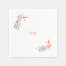 English Garden Personalisiert Birthday Party Serviette