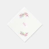 English Garden Personalisiert Birthday Party Serviette (Ecke)