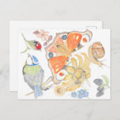 English garden postkarte (Vorne/Hinten)