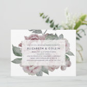 English Garden Probe Dinner Einladung (Stehend Vorderseite)