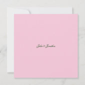 English Garden Rose Hochzeit Einladung (Rückseite)