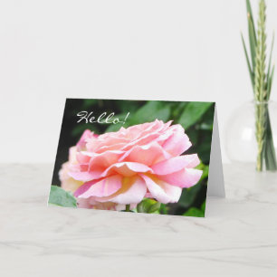 English Garden Tee Rose Grußkarte Karte