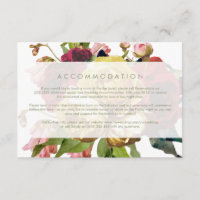 English Garden Vintage Rose Hochzeitskarte