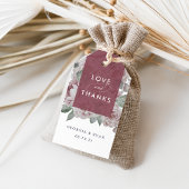 English Garden Wedding Vielen Dank Geschenkanhänger